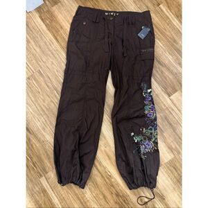 Mix It Brown Boho Parachute Pants Size 16 NWT